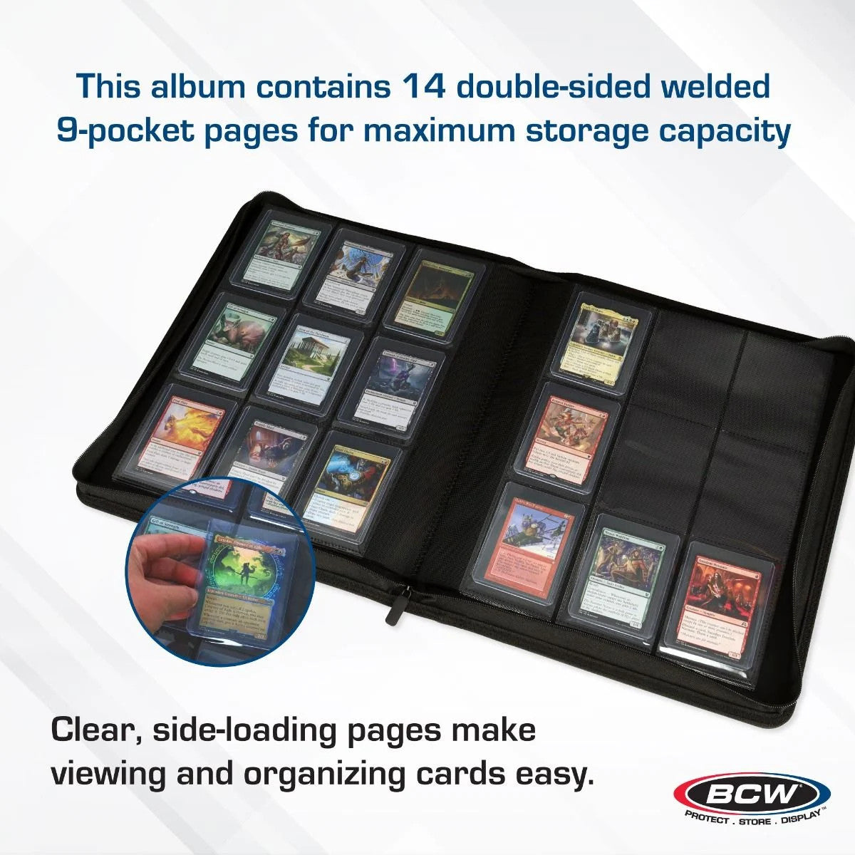 BCW Supplies: Z-Folio For Top Loaders 9-Pocket Lx - White