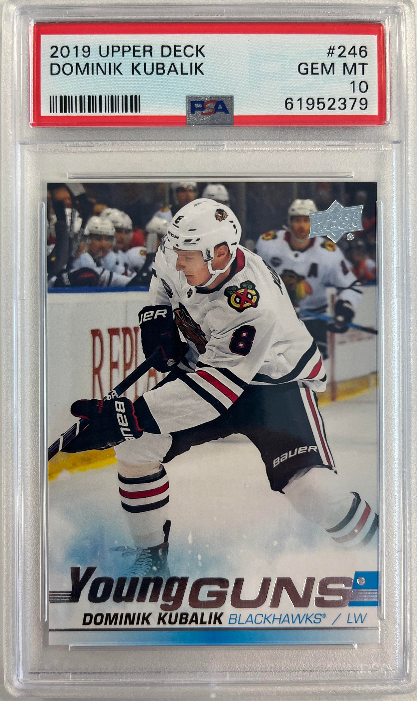 2019 Upper Deck #246 Dominik Kubalik PSA 10