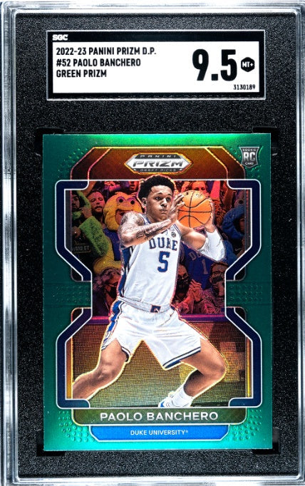2022-23 Panini Prizm Draft Picks #52 Green Prizm Paolo Banchero RC SGC 9.5
