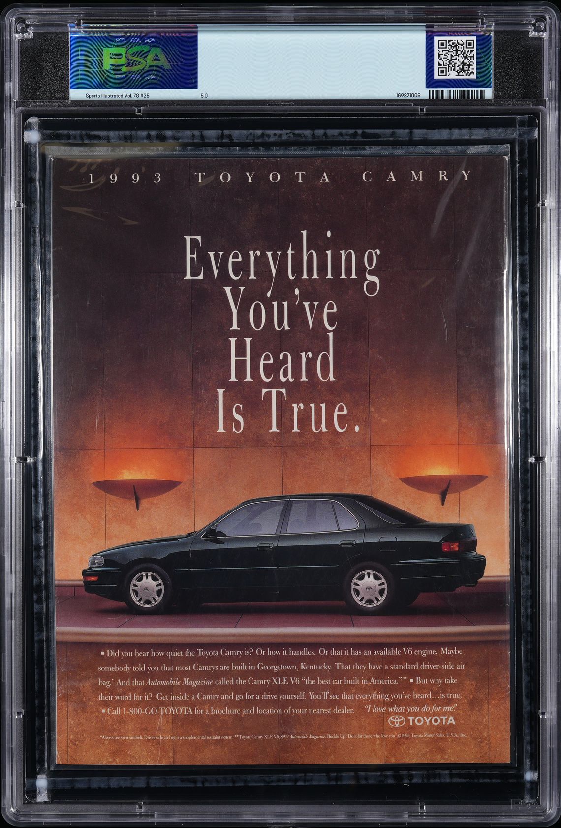 TIME, INC. SPORTS ILLUSTRATED JUNE 28, 1993 SUBSCRIPTION MICHAEL JORDAN/CHICAGO BULLS PSA 5.0