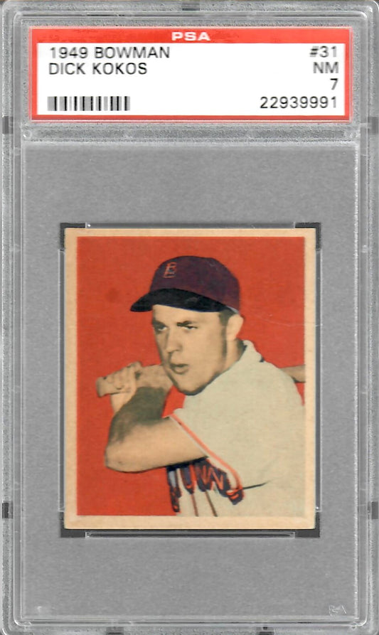 1949 Bowman #31 Dick Kokos PSA 7 NM