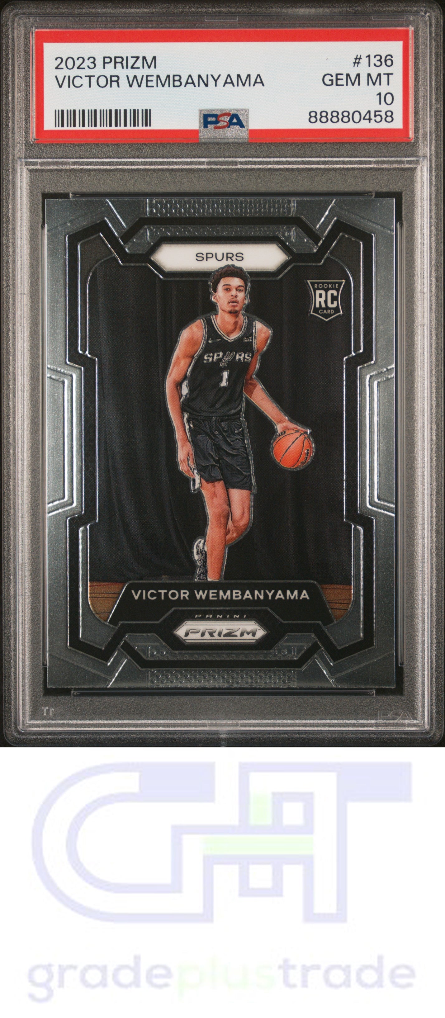 2023 Panini Prizm #136 Victor Wembanyama RC PSA 10