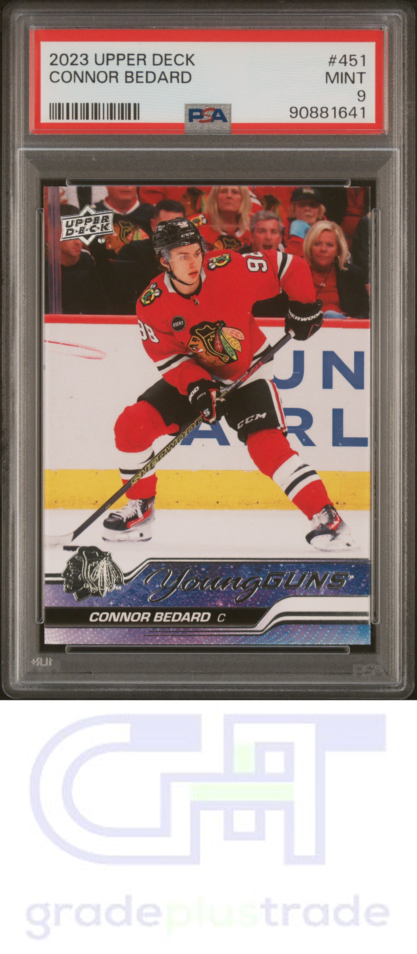 2023 Upper Deck #451 Connor Bedard RC PSA 9