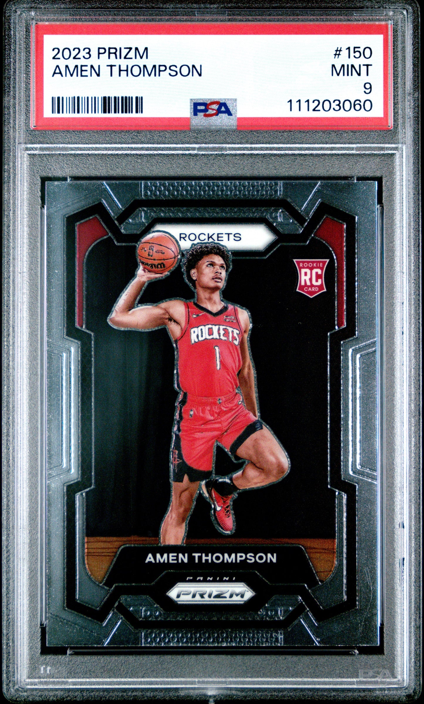 2023 Panini Prizm #150 Amen Thompson PSA 9