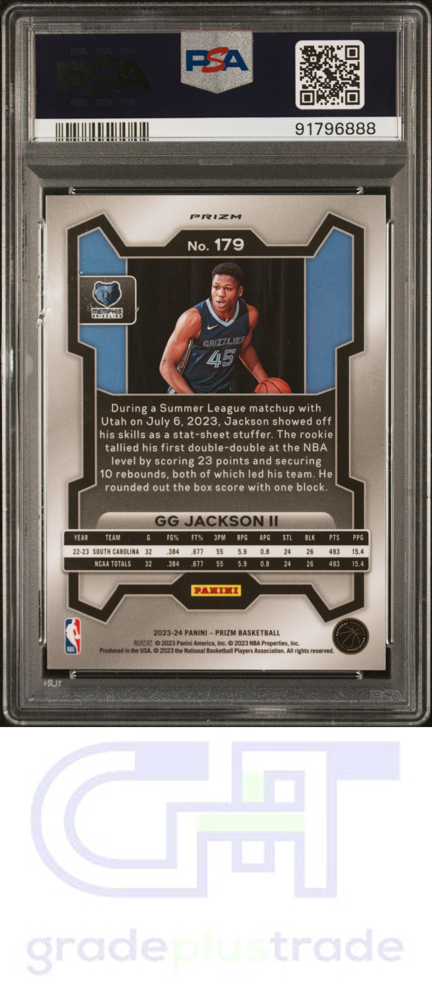 2023 Panini Prizm #179 Ice Gg Jackson Ii PSA 10