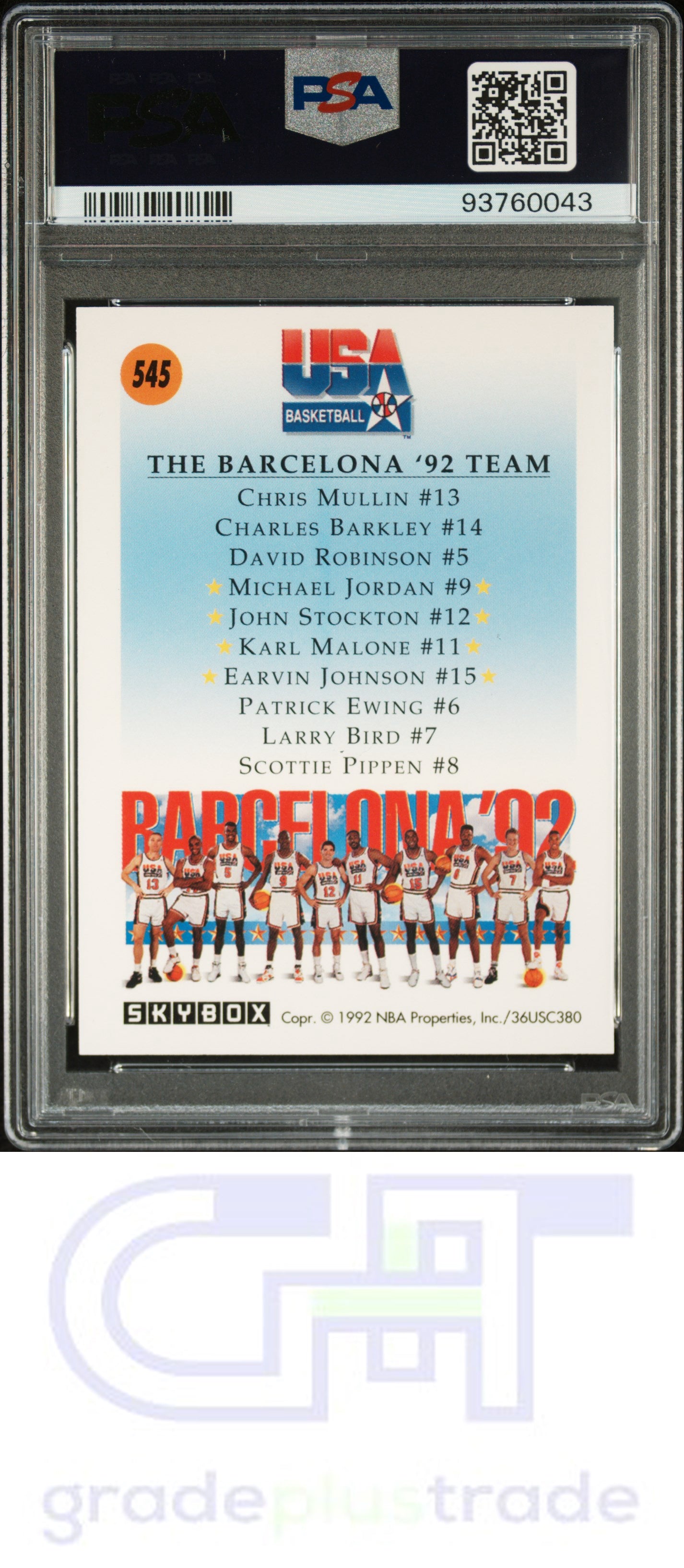 1991 Skybox #545 Team Usa 2 PSA 9