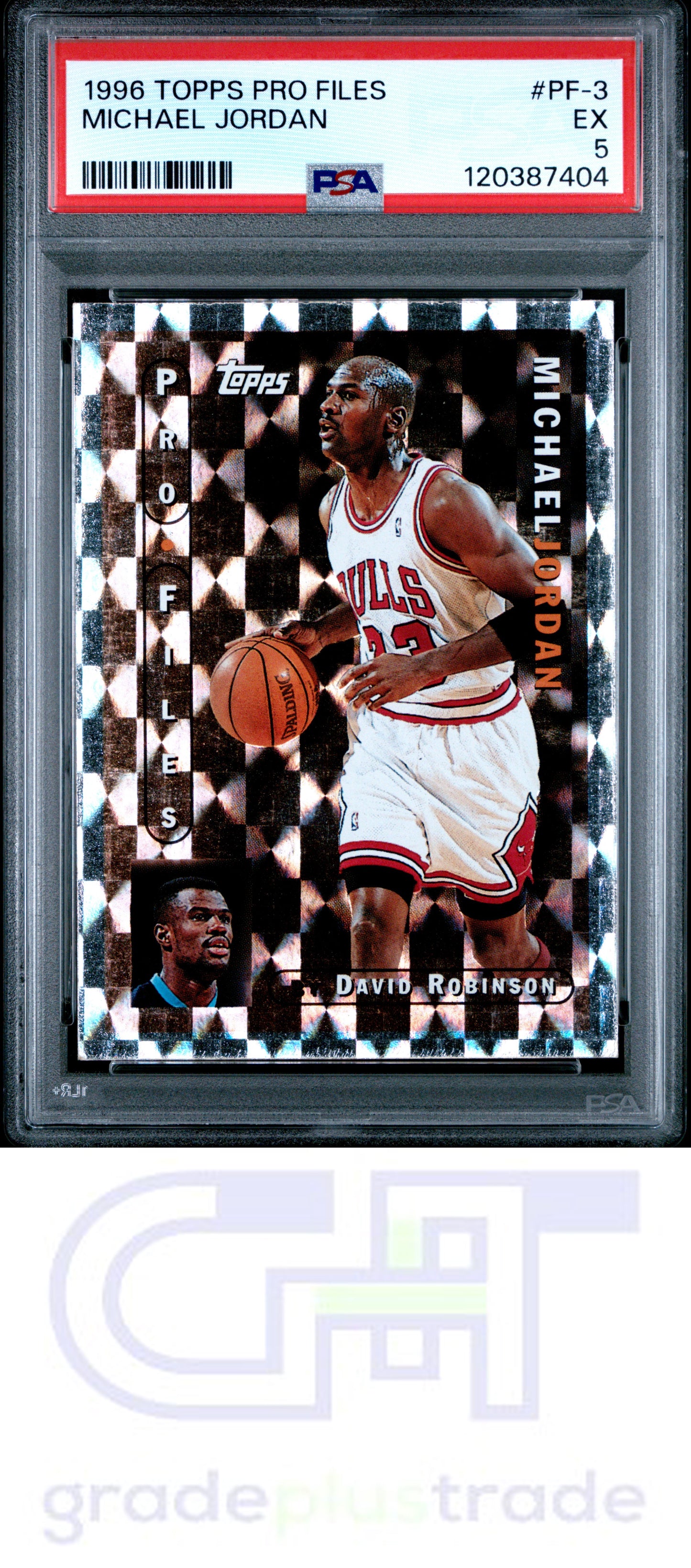 1996 Topps Pro Files #PF-3 Michael Jordan PSA 5