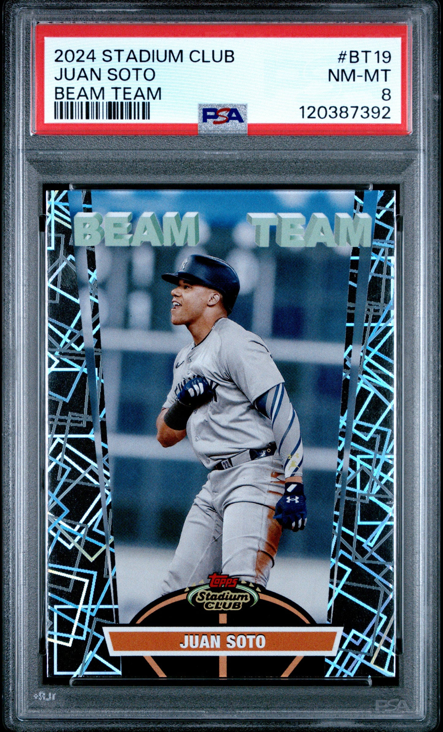 2024 Topps Stadium Club Beam Team #BT19 Juan Soto PSA 8