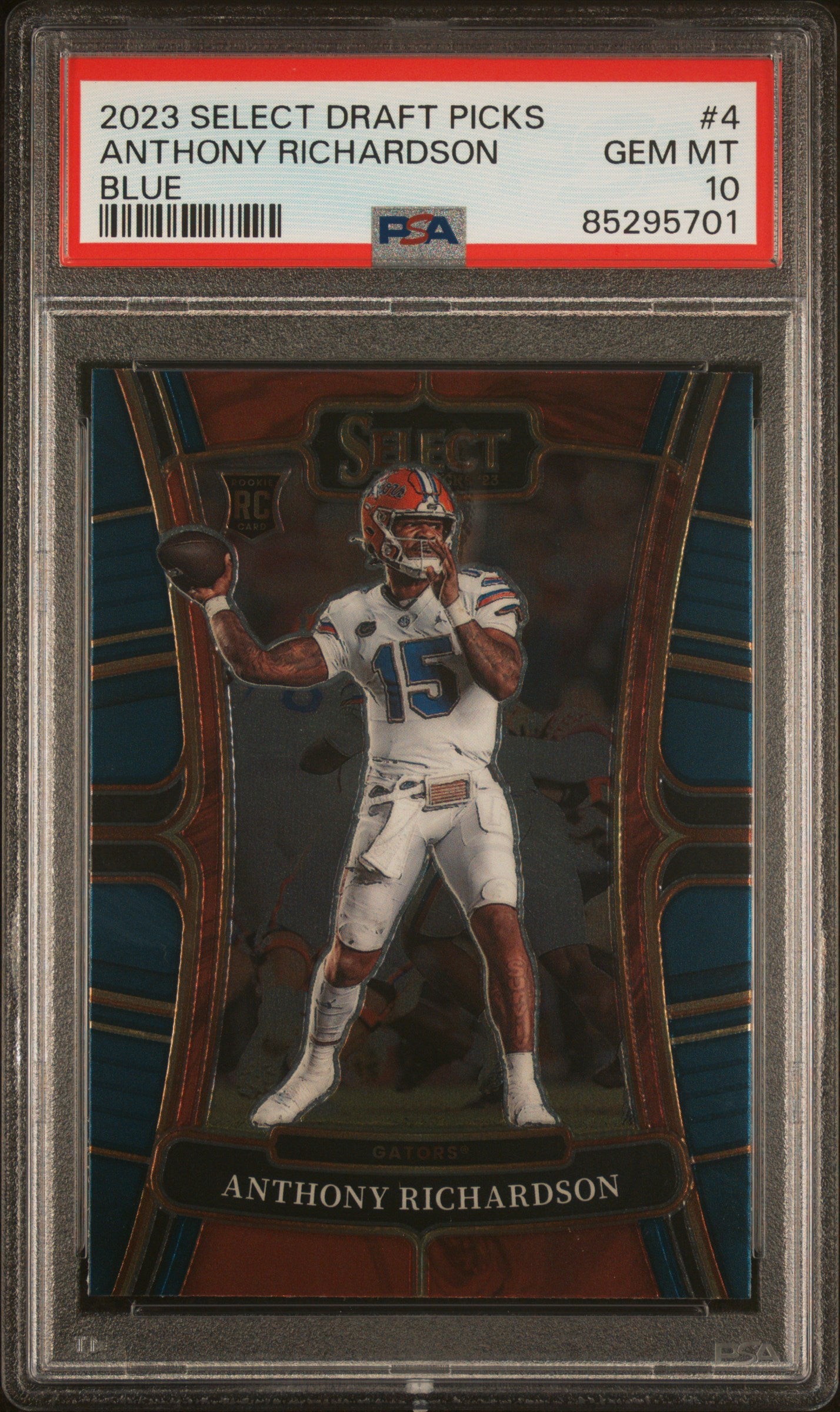 2023 Panini Select Draft Picks #4 Blue Anthony Richardson RC PSA 10