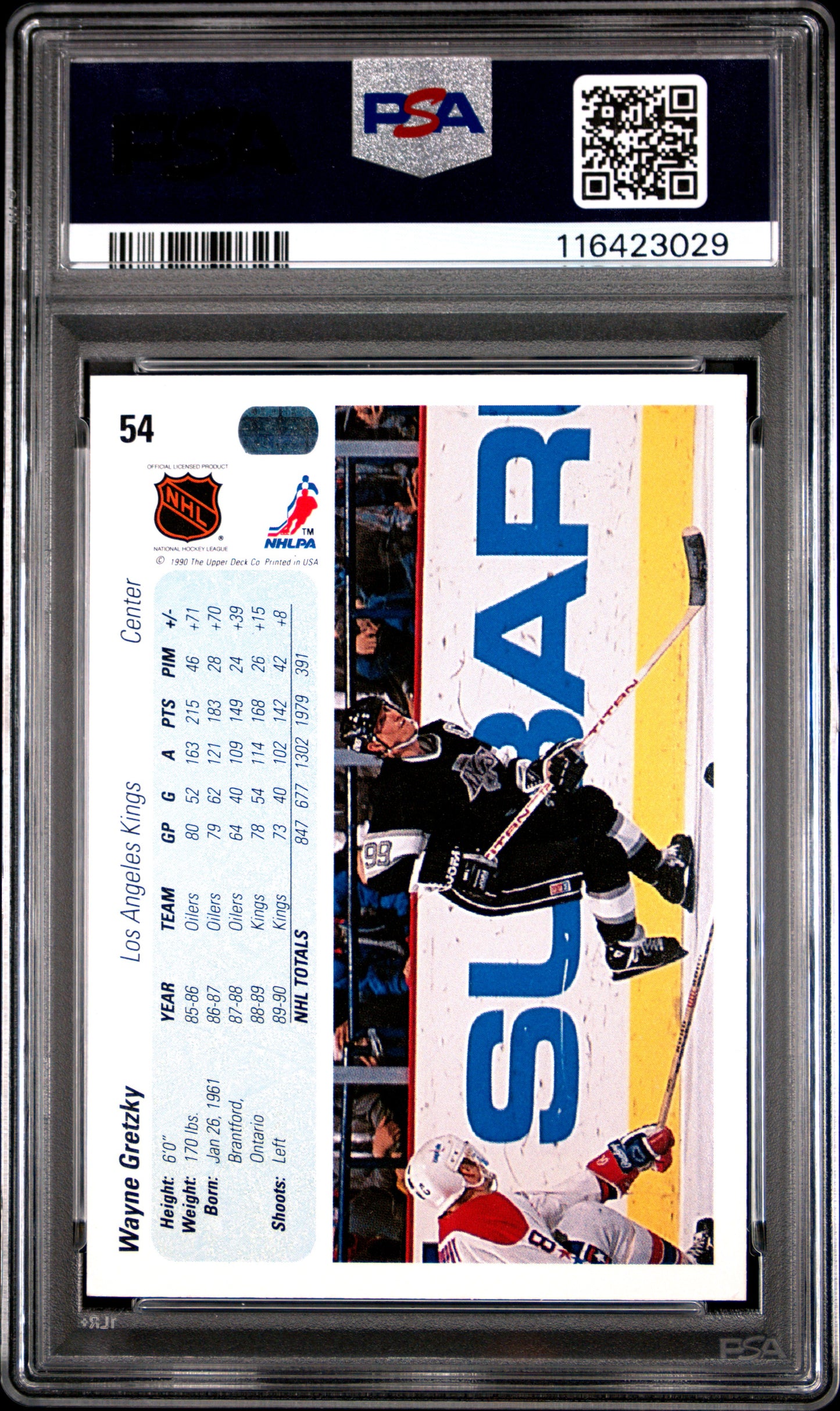 1990 Upper Deck #54 Wayne Gretzky PSA 6