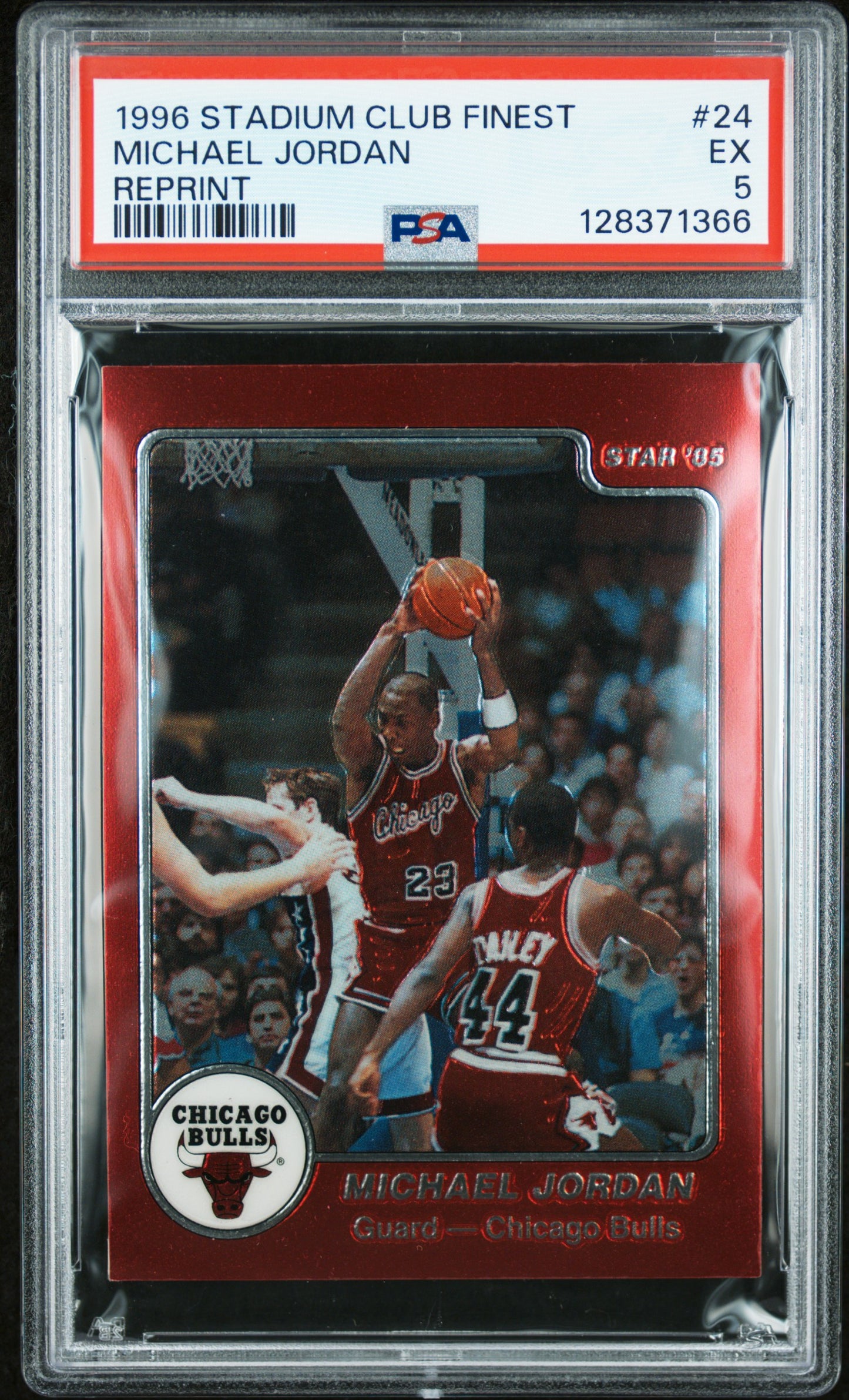 1996 Stadium Club Finest Reprint #24 Michael Jordan PSA 5