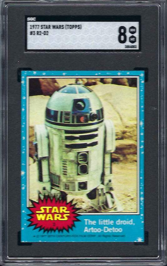 1977 Topps Star Wars #3 R2-D2 Series 1 Blue SGC 8