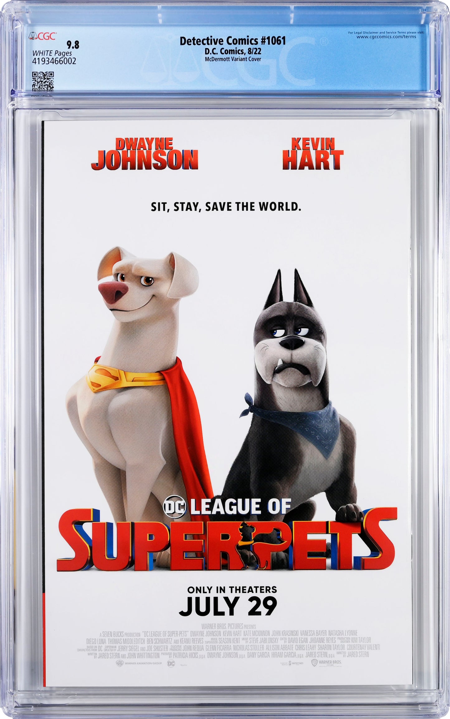 Detective Comics #1061 D.C. 8/22 CGC 9.8 McDermott Variant Cover