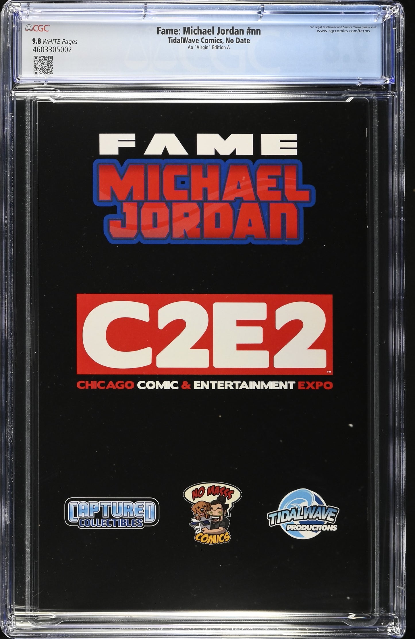 Fame: Michael Jordan #nn TidalWave Comics CGC 9.8 Ao "Virgin" Edition A