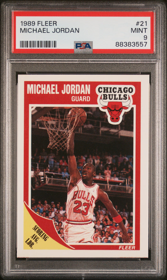 1989 Fleer #21 Michael Jordan PSA 9