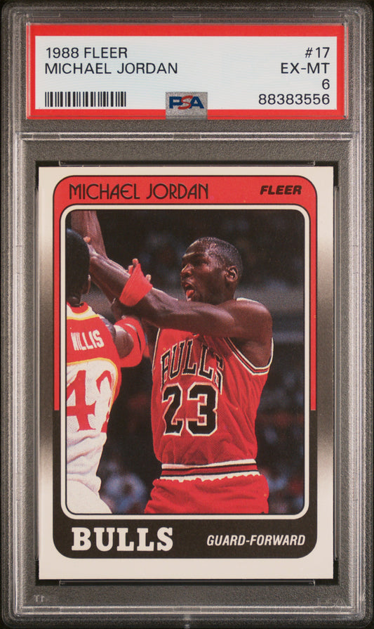 1988 Fleer #17 Michael Jordan PSA 6
