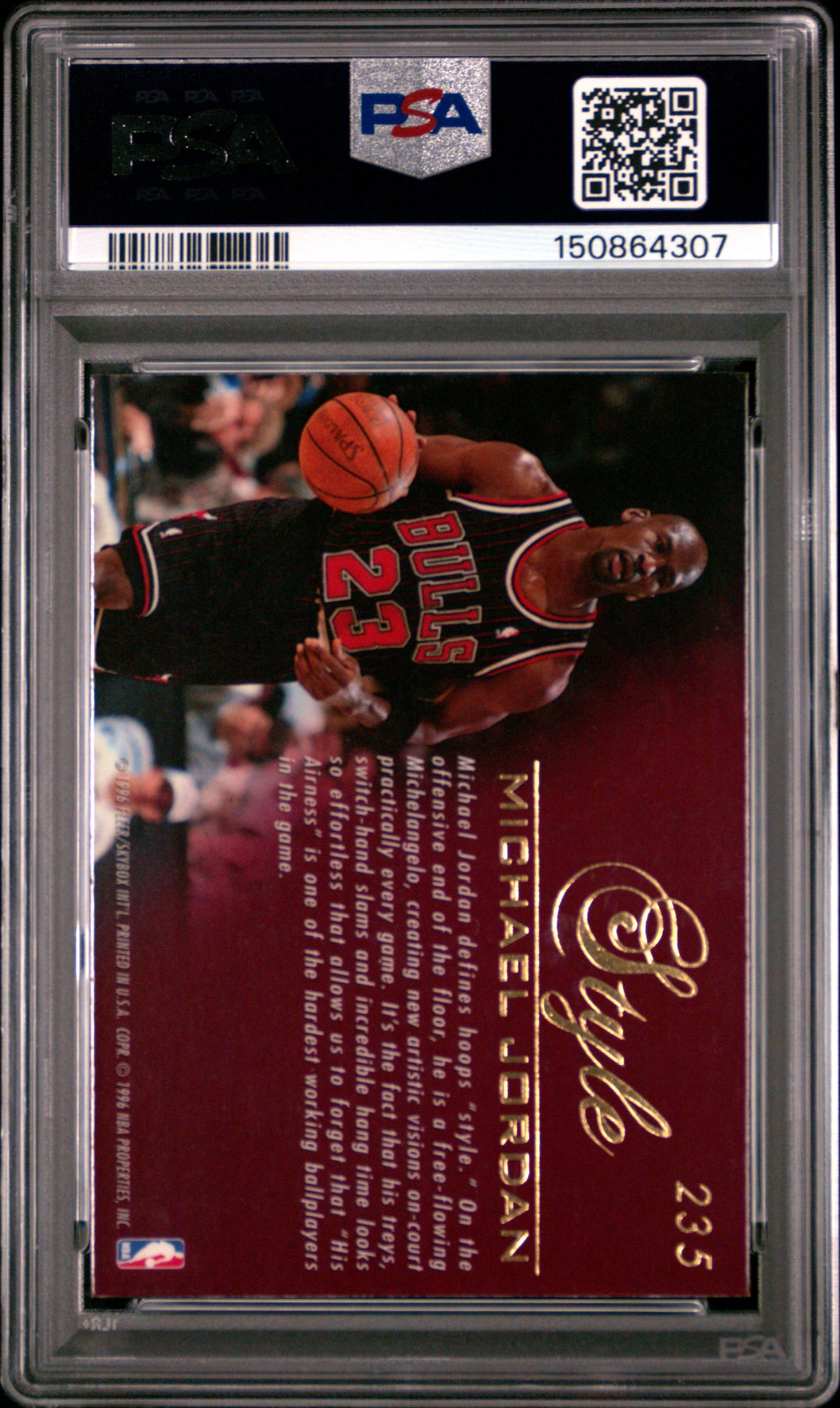 1995 Flair #235 Michael Jordan PSA 7