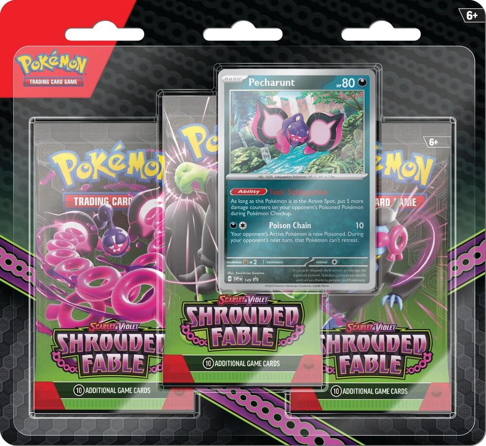 Pokemon Scarlet and Violet Shrouded Fable 3 Pack Blister