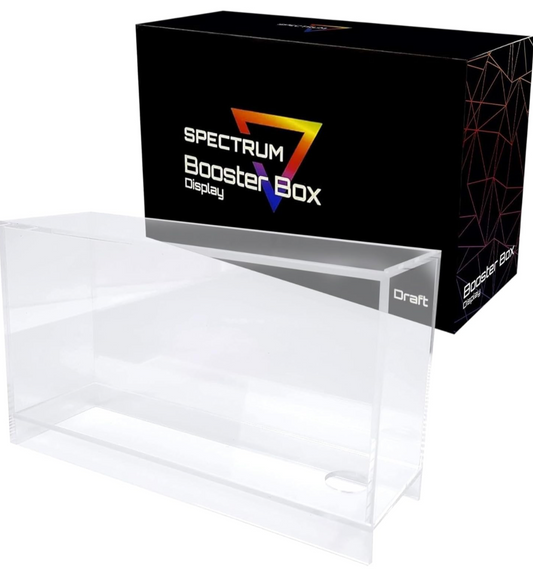 BCW Spectrum Booster Box Display Case | MTG Booster Box | Crystal Clear UV-Protective