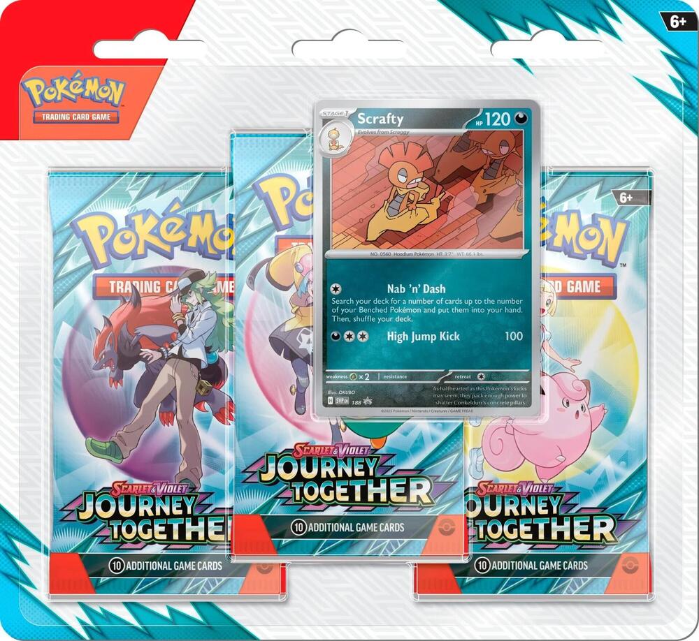 Pokemon Scarlet and Violet Journey Together 3 Pack Blister