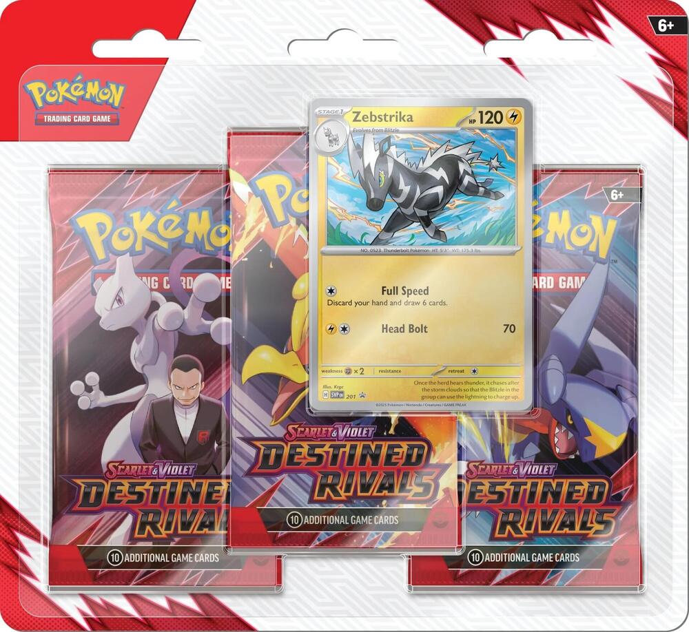 Pokemon Scarlet and Violet Destined Rivals 3 Pack Blister