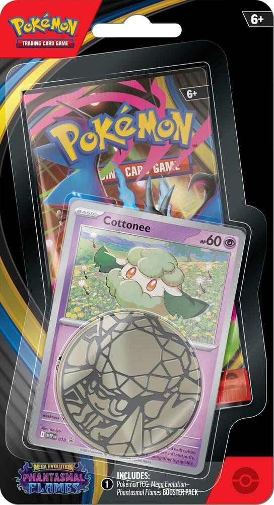 Pokemon TCG Mega Evolution-Phantasmal Flames- Blister Pack Cottonee