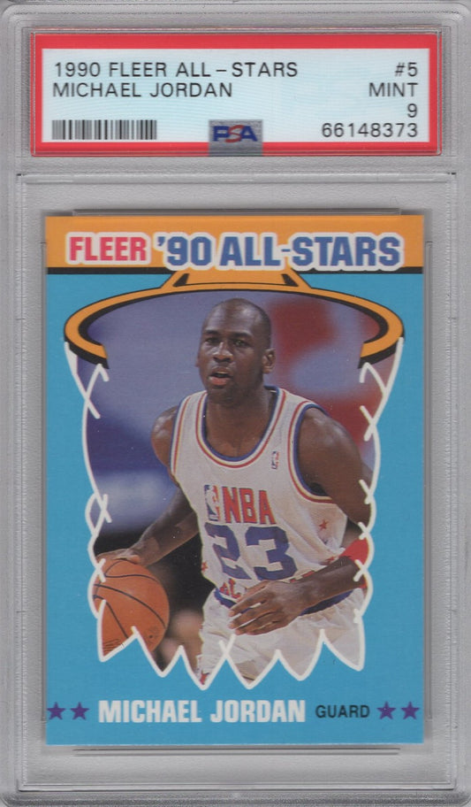 1990 Fleer All-Stars #5 Michael Jordan PSA 9 MINT