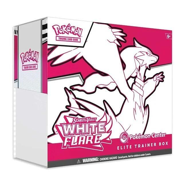 2025 Pokemon Scarlet & Violet White Flare Pokemon Center Elite Trainer Box