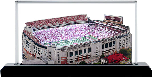 Arkansas Razorbacks - Razorback Stadium - NCAA Stadium Replica with LEDs