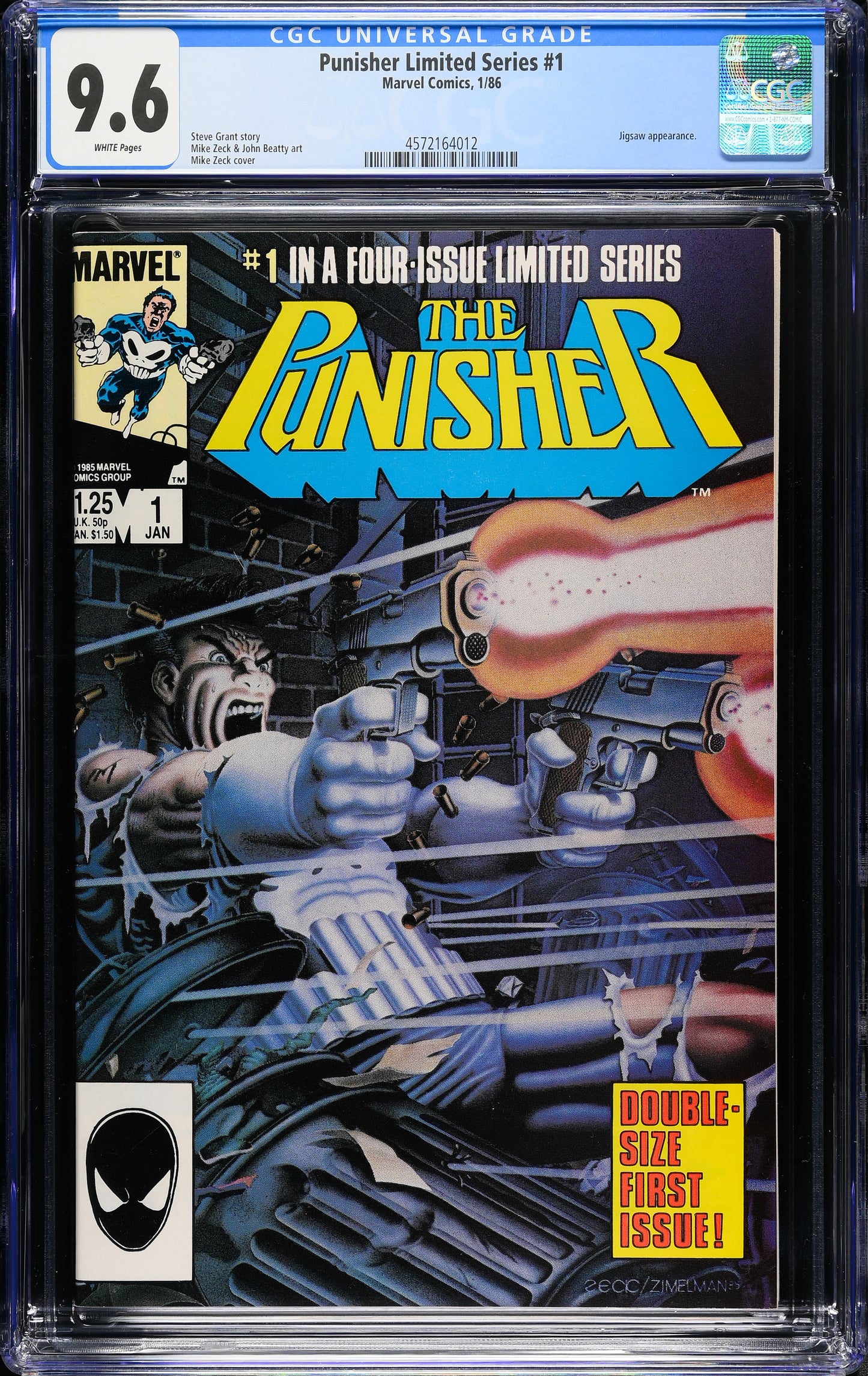 Punisher Limited Series #1 1/86 Marvel CGC 9.6
