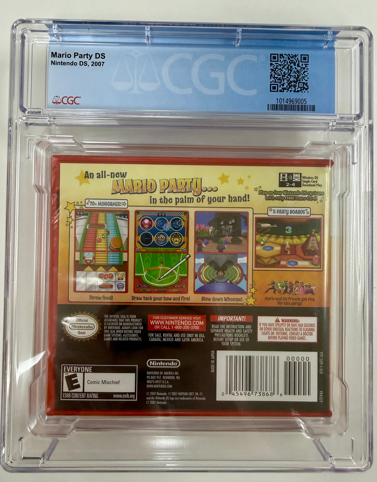 Nintendo DS Mario Party DS CGC 9.0 Sealed A+ Seal