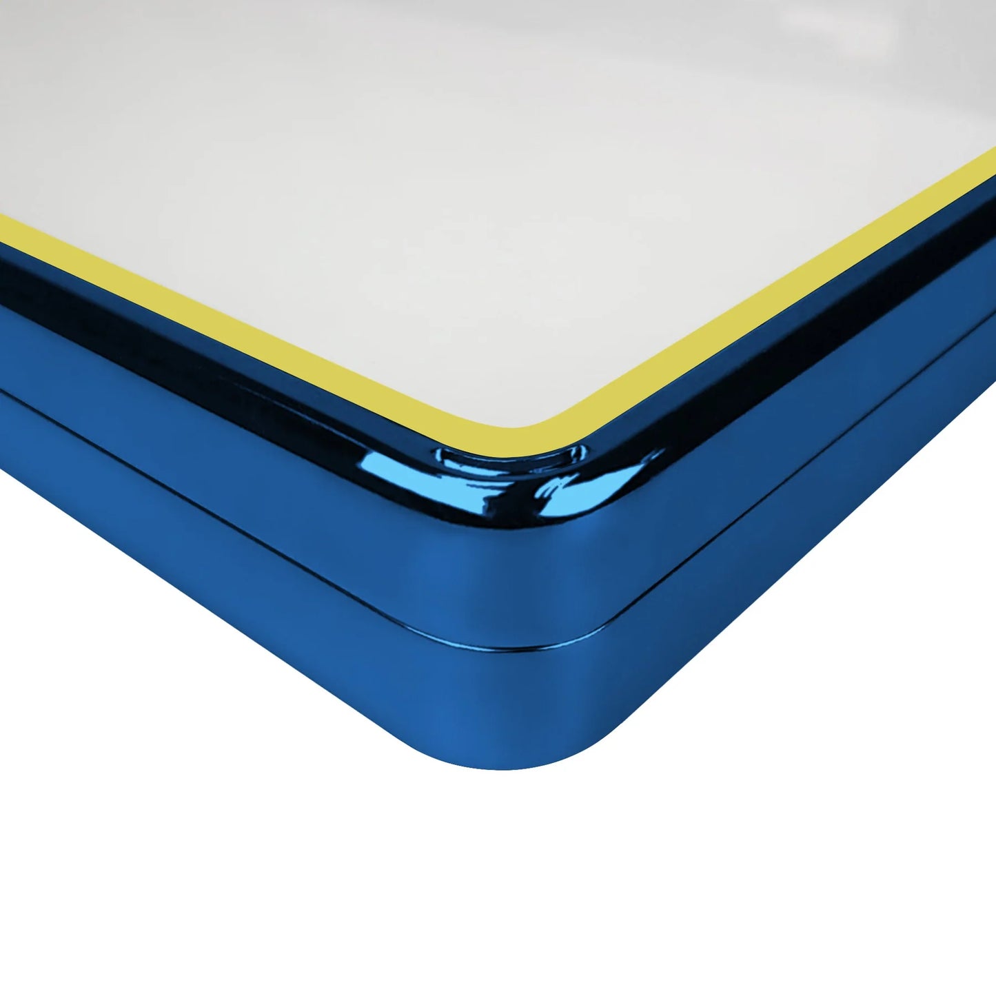 Standard PSA Slabmags Case - Metallic Blue With Yellow Glass Border