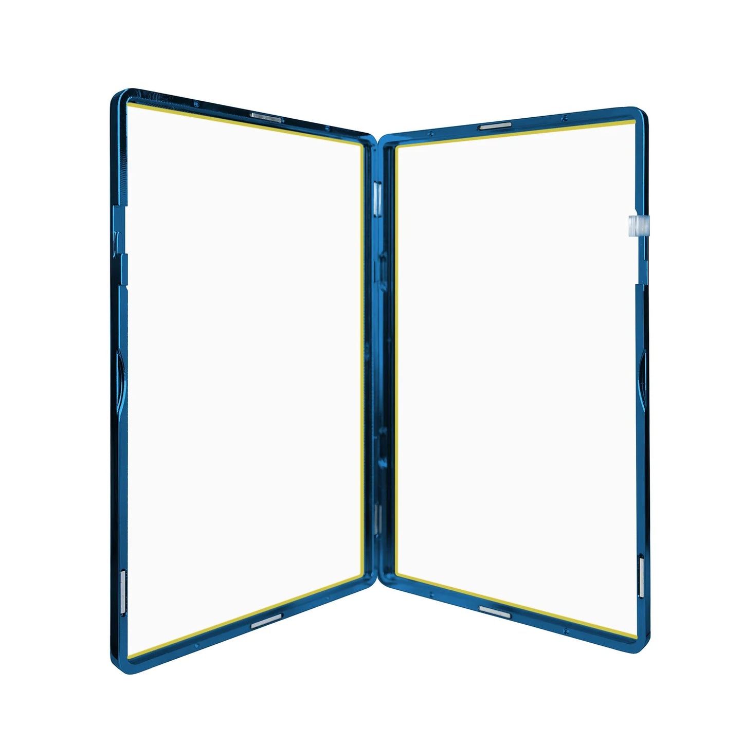 Standard PSA Slabmags Case - Metallic Blue With Yellow Glass Border