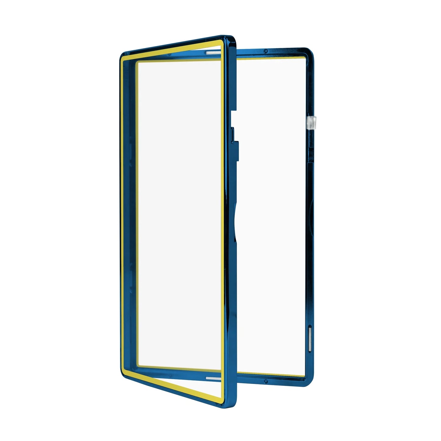 Standard PSA Slabmags Case - Metallic Blue With Yellow Glass Border
