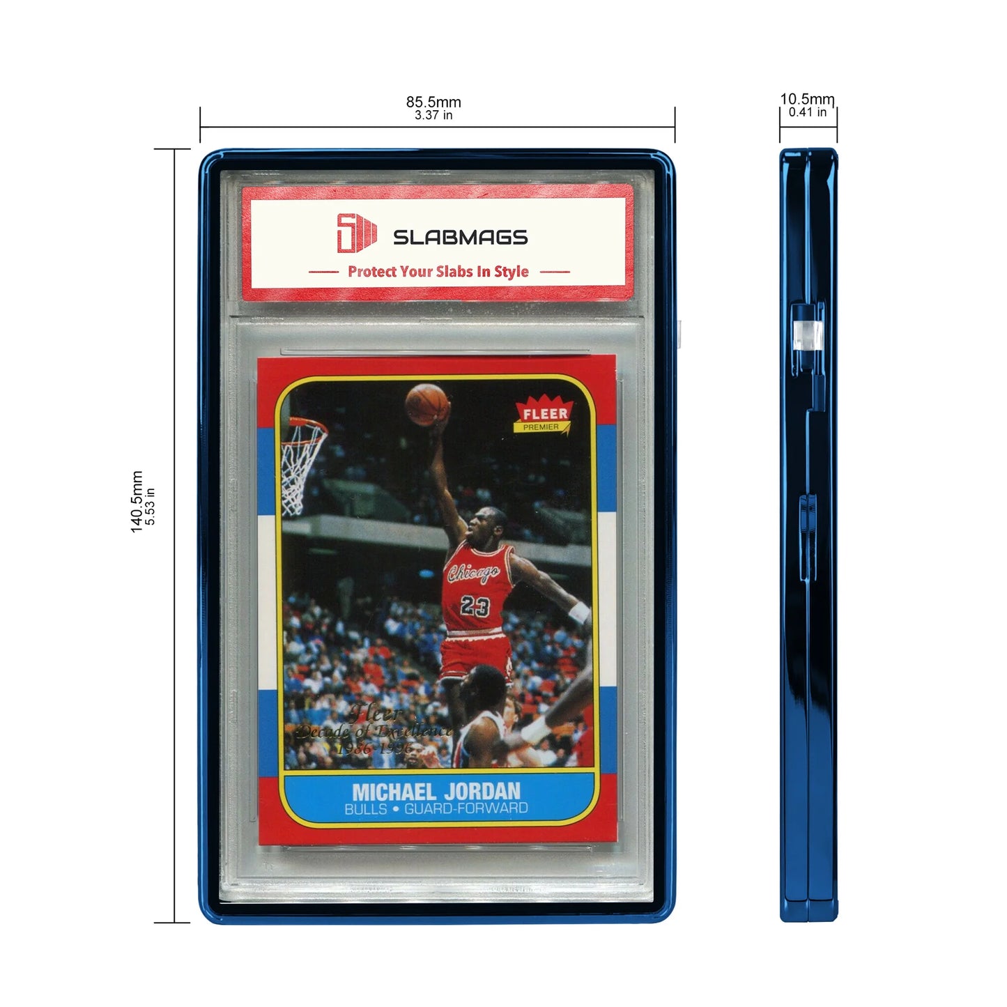 Standard PSA Slabmags Case - Metallic Blue (Compatible With Standard CGC Slabs)
