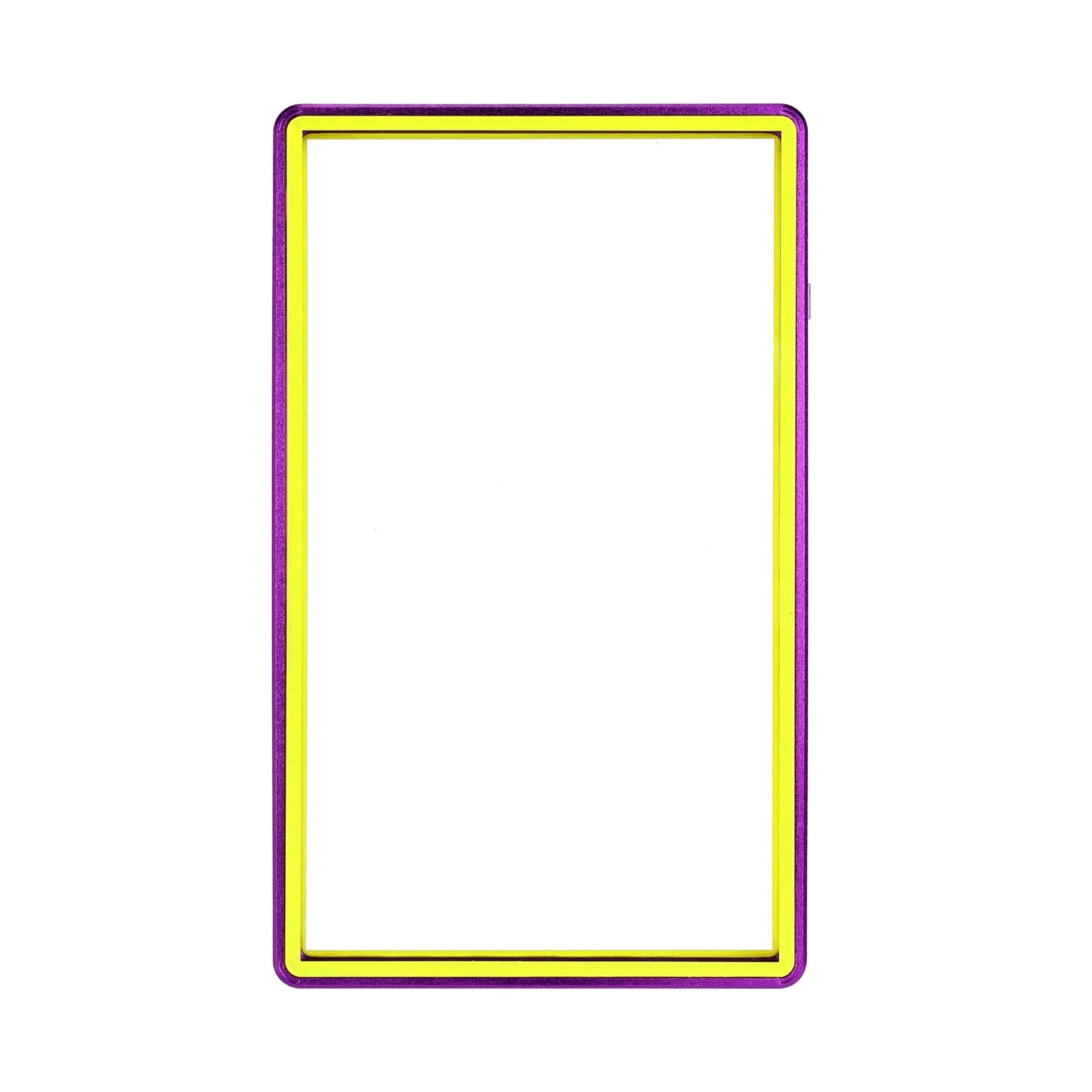 Standard PSA Slabmags Case - Matte Purple With Yellow Glass Border