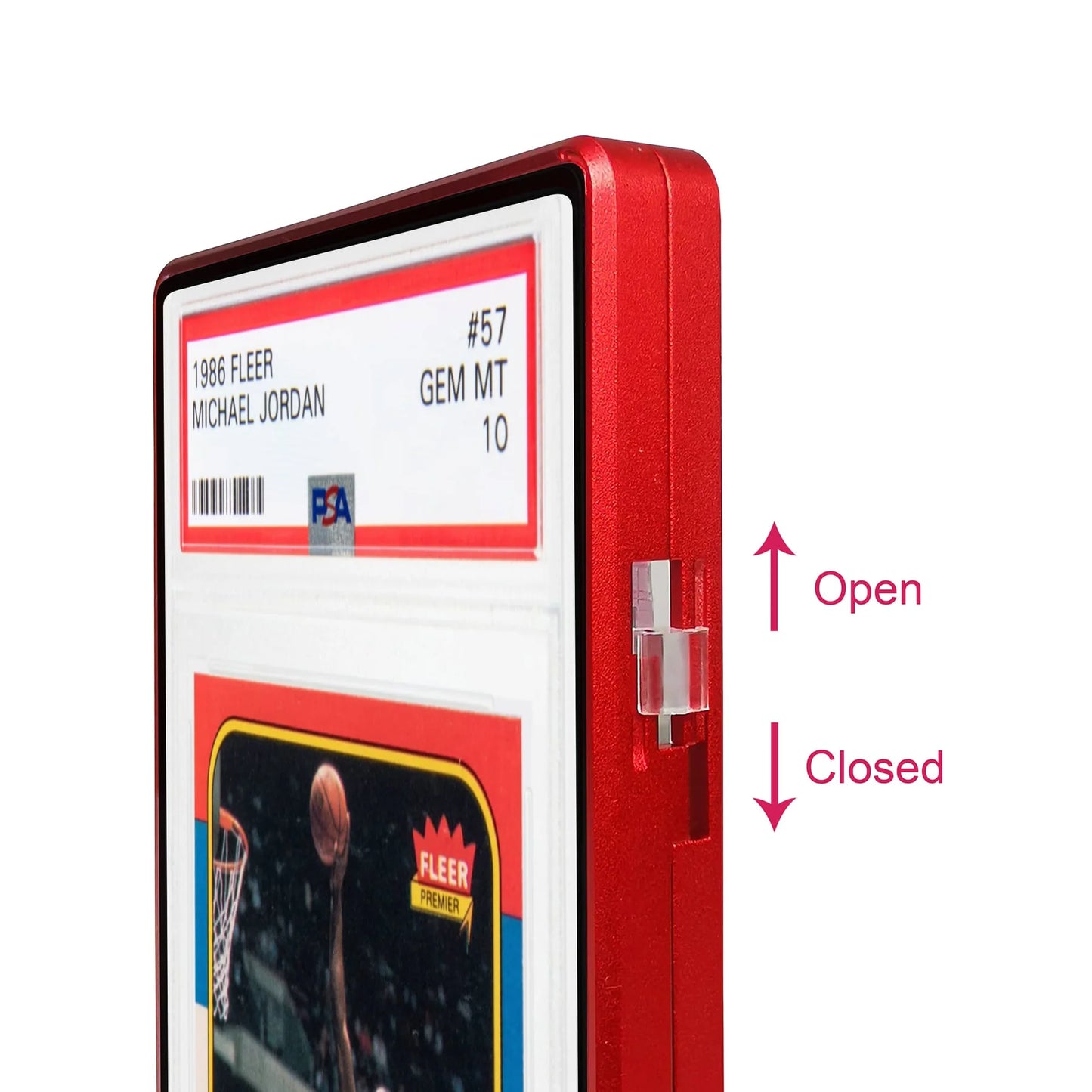 Standard PSA Slabmags Case - Matte Red(Compatible With Standard CGC Slabs)*