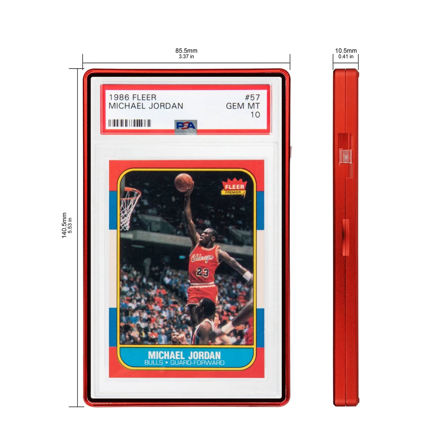 Standard PSA Slabmags Case - Matte Red(Compatible With Standard CGC Slabs)*