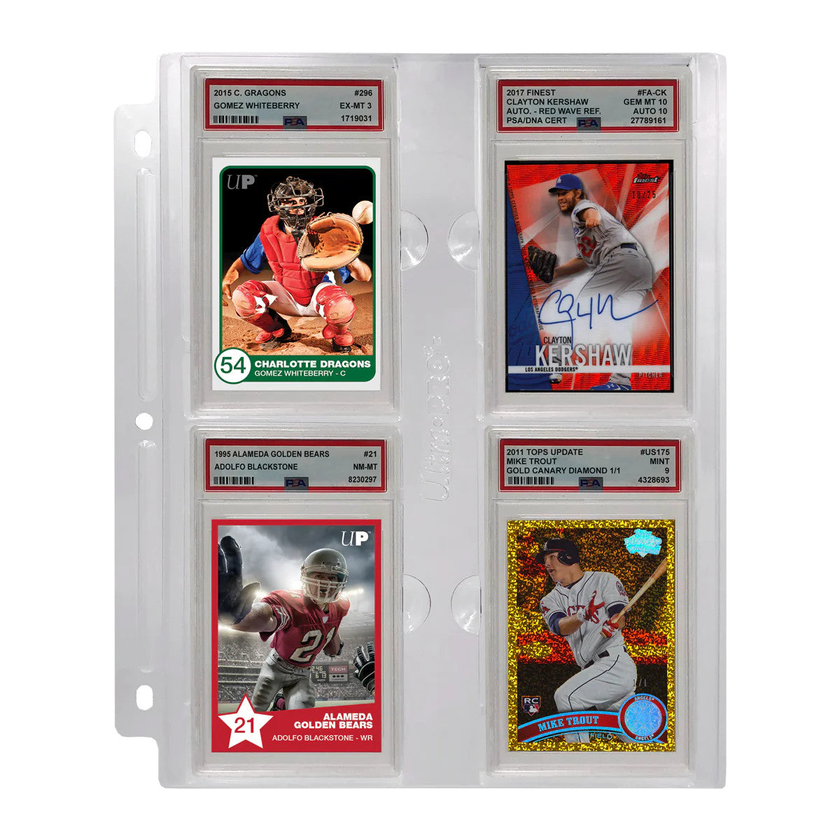Ultra Pro Page for Graded PSA Slabs (holds 4 slabs) 1ct pack