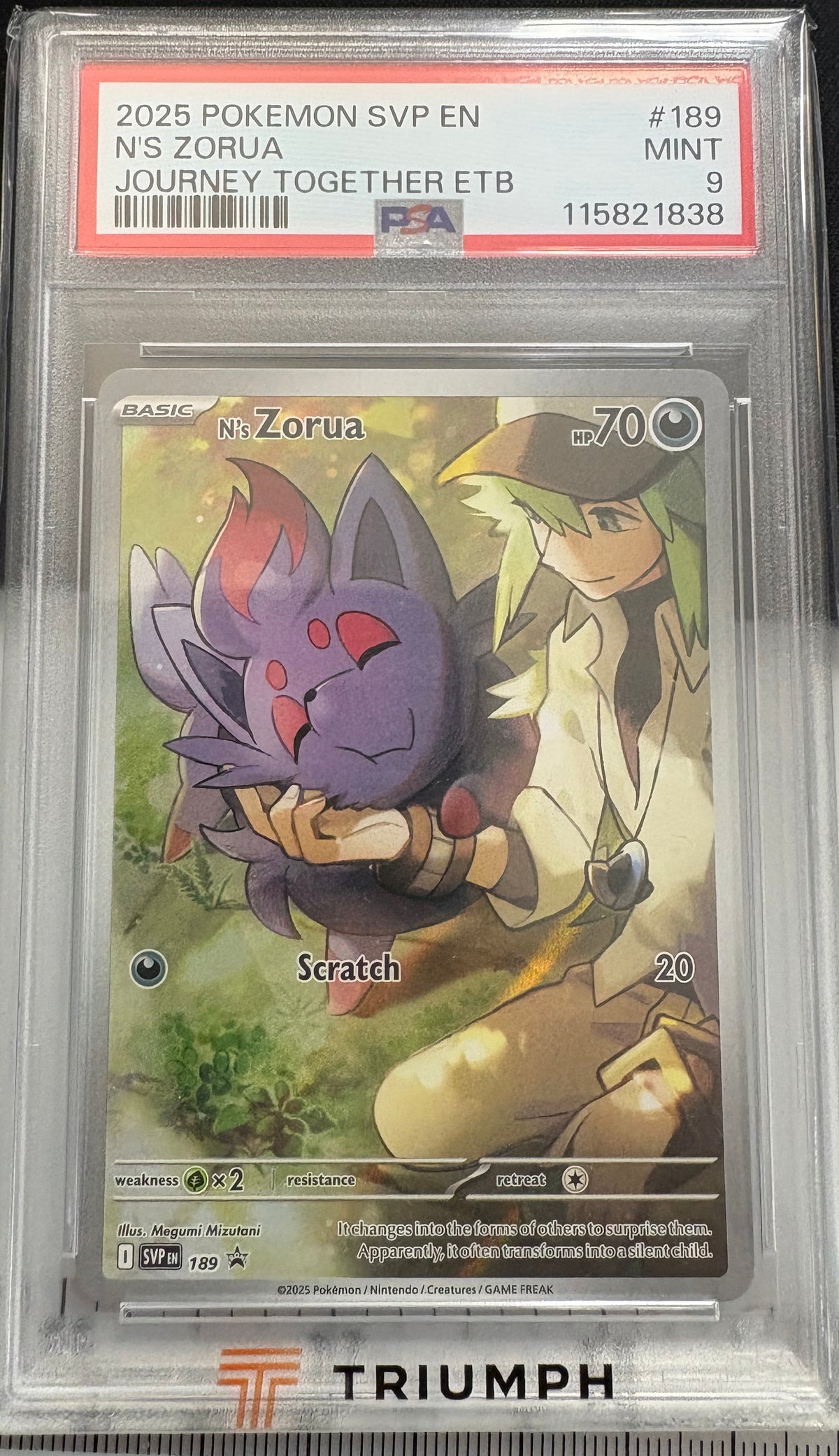 2025 N’s Zorua SVP Promo PSA 9