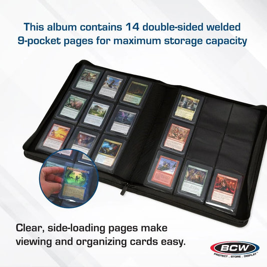 BCW Supplies: Z-Folio For Top Loaders 9-Pocket Lx - White