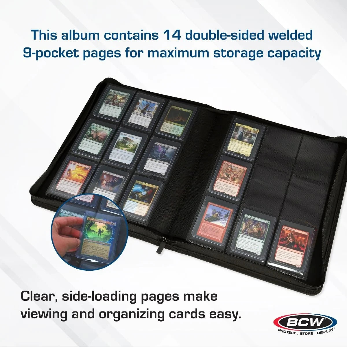 BCW Supplies: Z-Folio For Top Loaders 9-Pocket Lx - Red