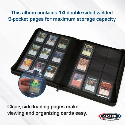 BCW Supplies: Z-Folio For Top Loaders 9-Pocket Lx - Red