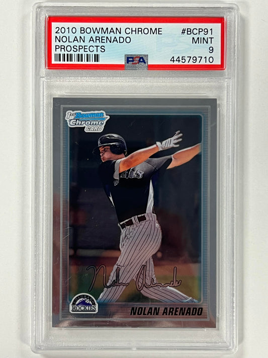 2010 Bowman Chrome Prospects #BCP91 Nolan Arenado PSA 9 MINT