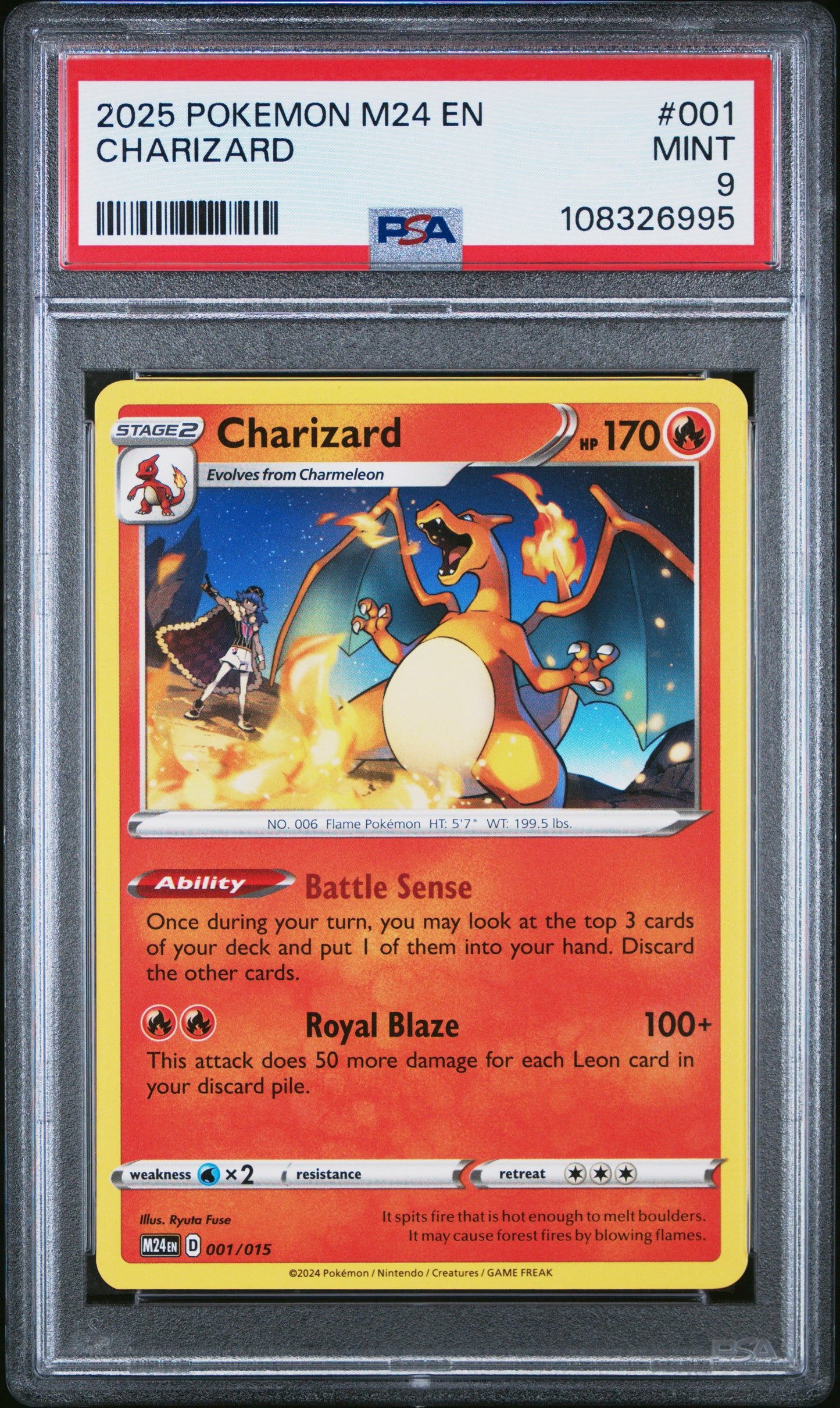 2025 Pokemon M24 En Charizard PSA 9