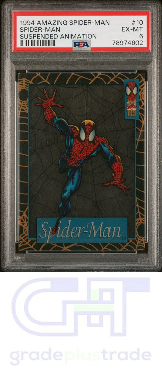 1994 Fleer Amazing Spider-Man Suspended Animation #10 Spider-Man PSA 6