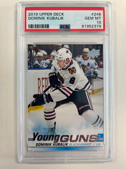 2019 Upper Deck #246 Dominik Kubalik PSA 10