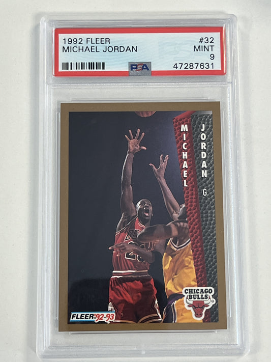 1992 Fleer #32 Michael Jordan PSA 9