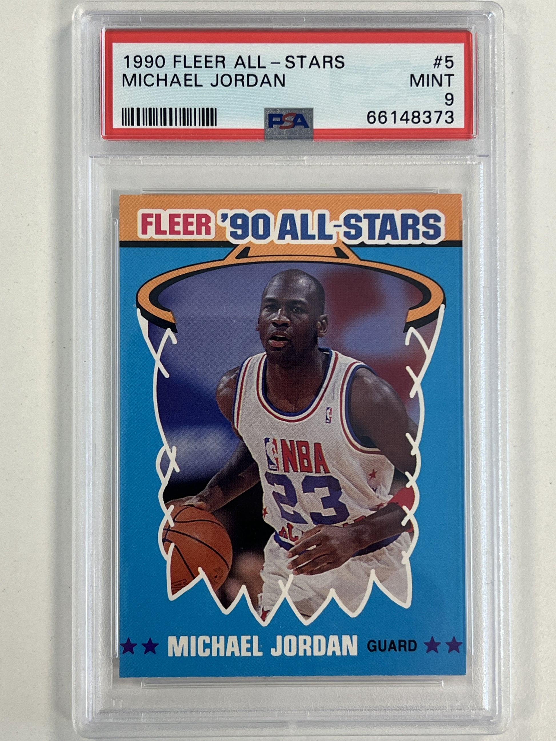 1990 Fleer All-Stars #5 Michael Jordan PSA 9