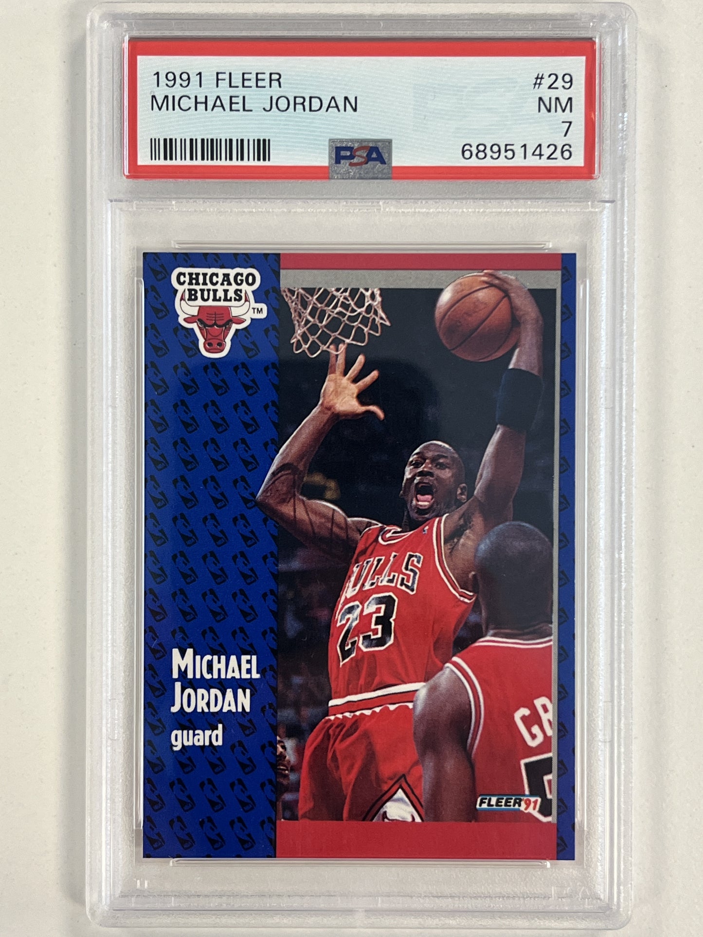 1991 Fleer #29 Michael Jordan PSA 7